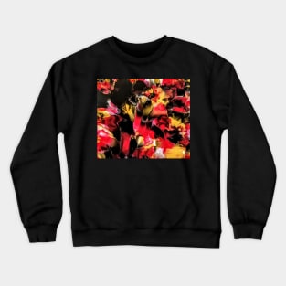 Abstract in Red, Gold and Black Crewneck Sweatshirt